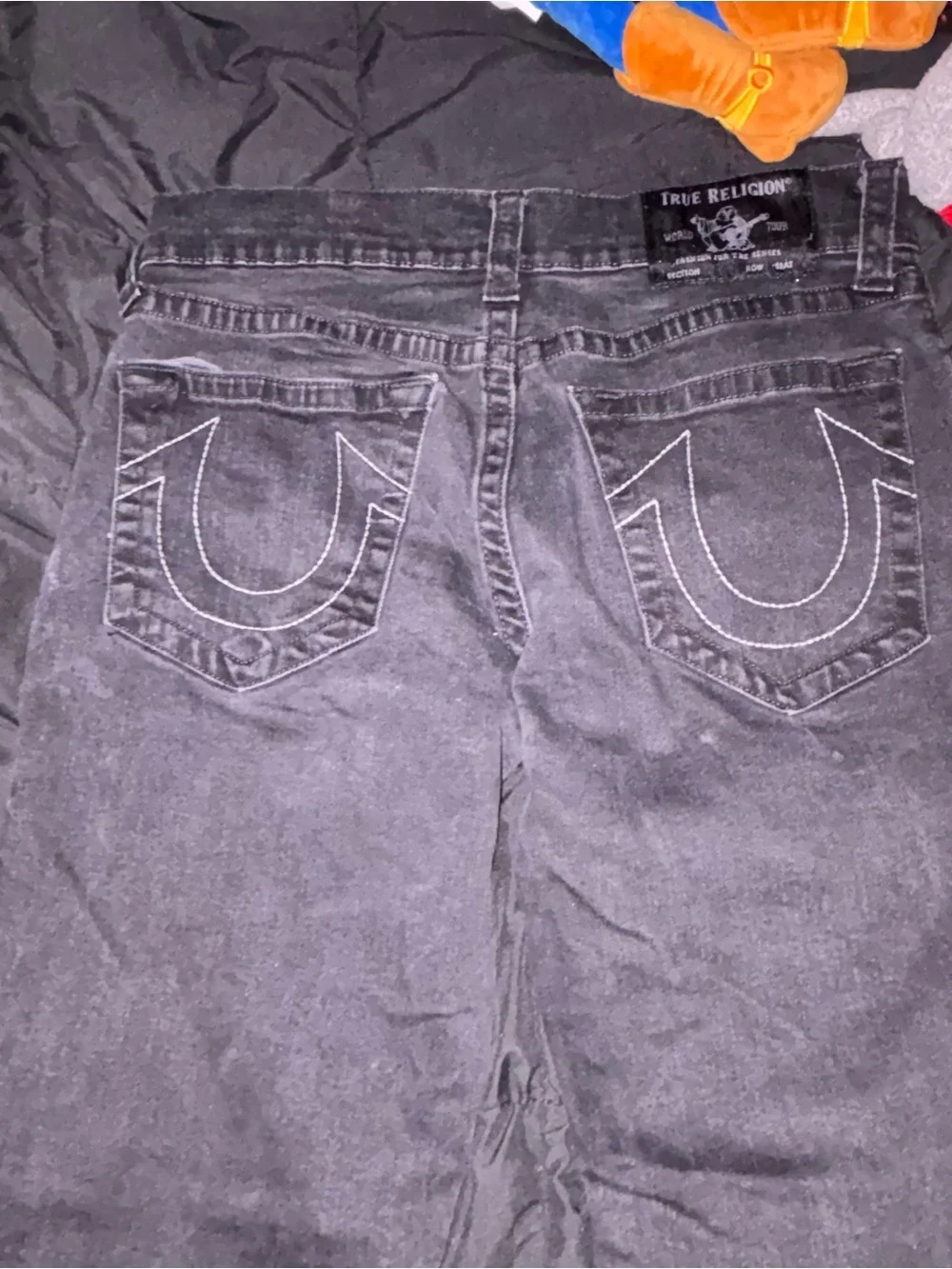 True Religion Black Seam-Front Leggings